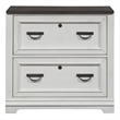 Liberty Furniture Allyson Park 2 Piece Set File Drawer Cabinet and Hutch - White