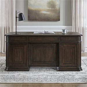 Liberty Furniture Providence Park Home Office Jr Executive Desk - Brown Wood