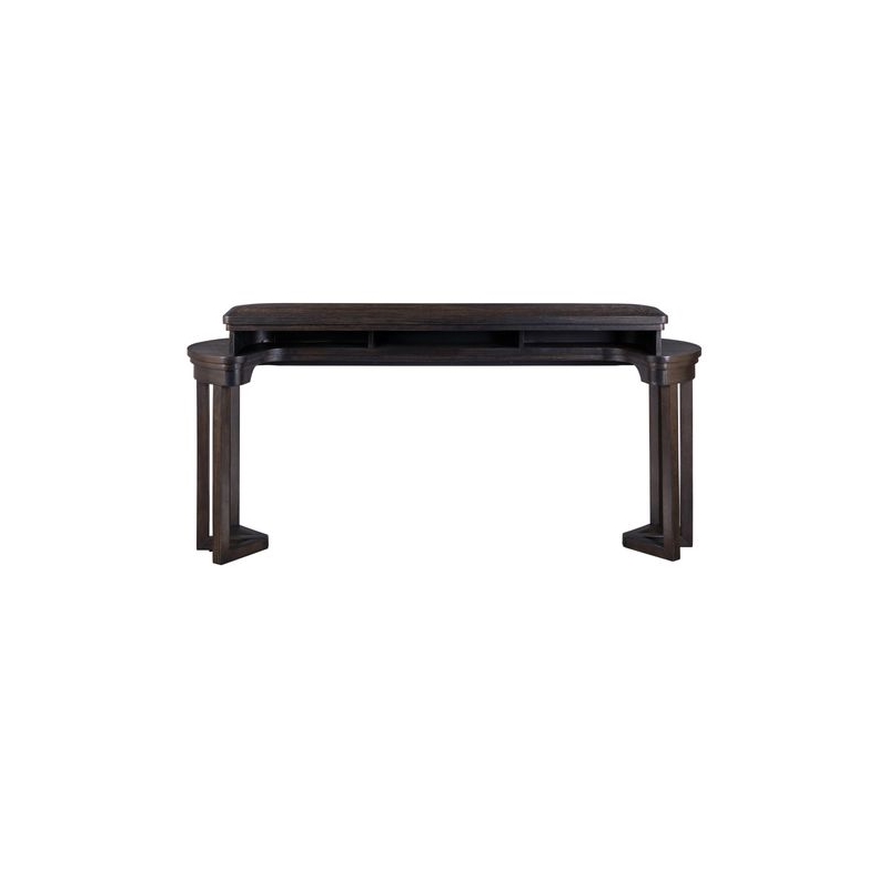 Liberty Furniture Weston 4 Piece Set Charging Console Table 3 Stools - Brown