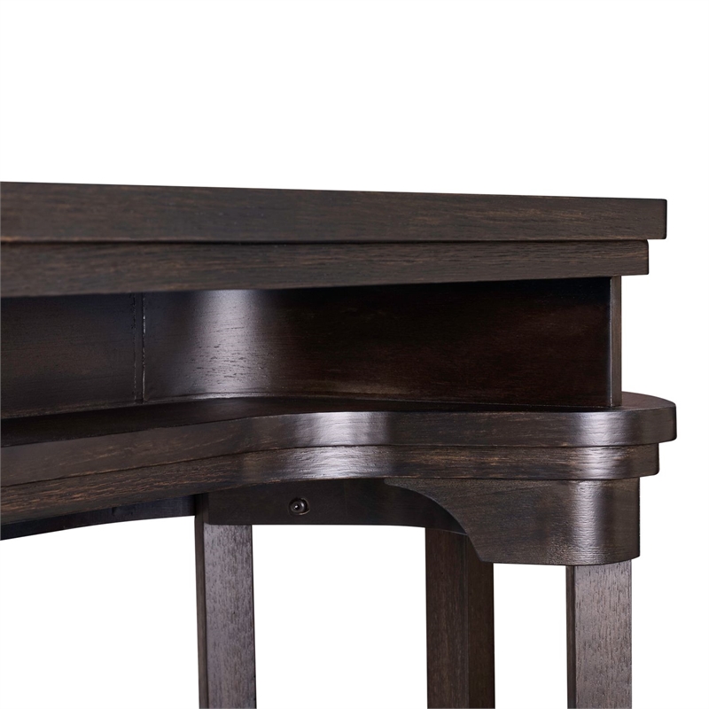 Liberty Furniture Weston Console Bar Table AC USB Charging Station - Brown