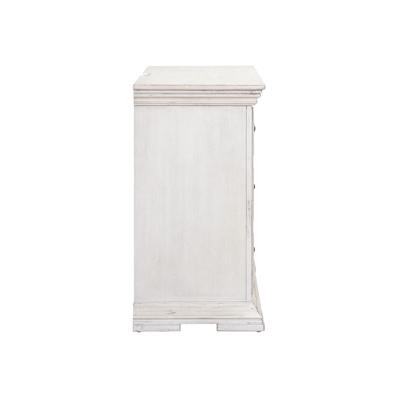 Liberty Furniture Big Valley Bedside Chest AC USB Charging Station - White