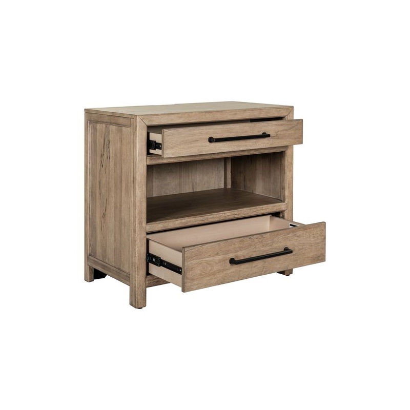 Liberty Furniture Proximity Place Bedside Chest AC USB Charging Station - Brown