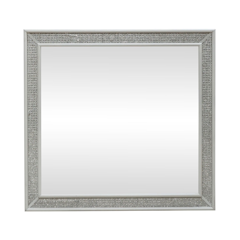 Liberty Furniture Reflections Lighted Mirror Bedroom Dresser Mount - White