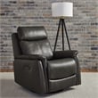 Liberty Furniture Rowland Power Recliner Chair with Charging Port - Gray