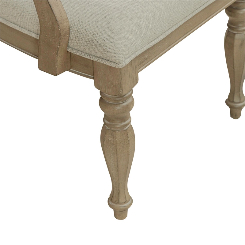 Liberty Furniture Magnolia Manor Dining Splat Back Arm Chairs Set of 2 - Brown