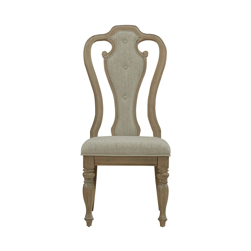 Liberty Furniture Magnolia Manor Splat Back Upholstered Side Chairs 2 Pack Brown