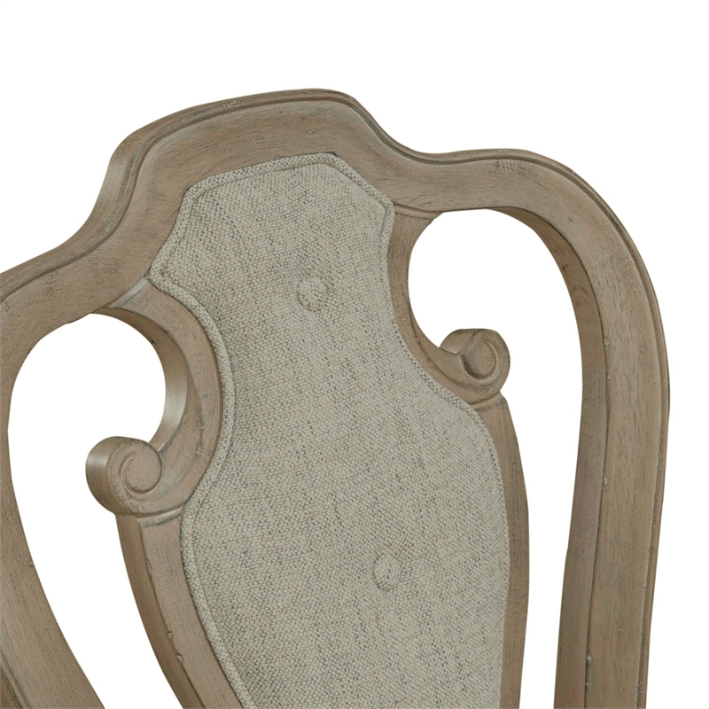 Liberty Furniture Magnolia Manor Splat Back Upholstered Side Chairs 2 Pack Brown