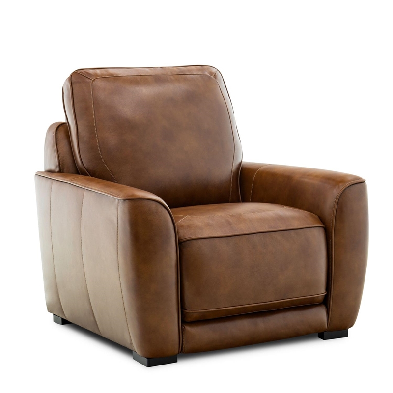 Liberty Furniture Blake Power Recliner Chair with Charging Station - Brown