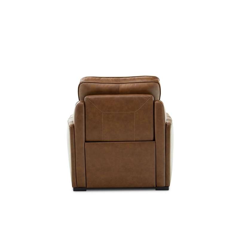 Liberty Furniture Blake Power Recliner Chair with Charging Station - Brown