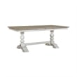 Liberty Furniture Whitney 7 Piece Trestle Dining Room Table Set - White Oak Wood