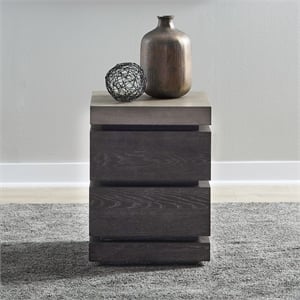 Liberty Furniture Piedmont Living Room Chairside Table - Brown Oak