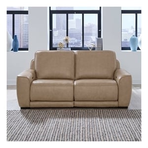 Liberty Furniture Blake 2 Piece Power Reclining Loveseat - Oatmeal Leather