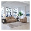 Liberty Furniture Blake Sofa & Recliner Power Reclining Set - Oatmeal Leather