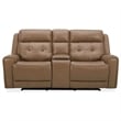 Liberty Furniture Carrington Sofa Loveseat & Recliner Set - York Sand Leather