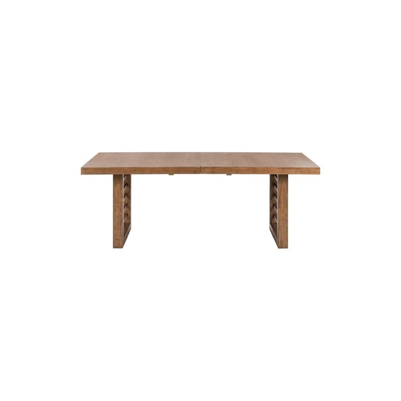Liberty Furniture Shaker Lakes Dining Room Double Pedestal Table - Brown Maple Wood