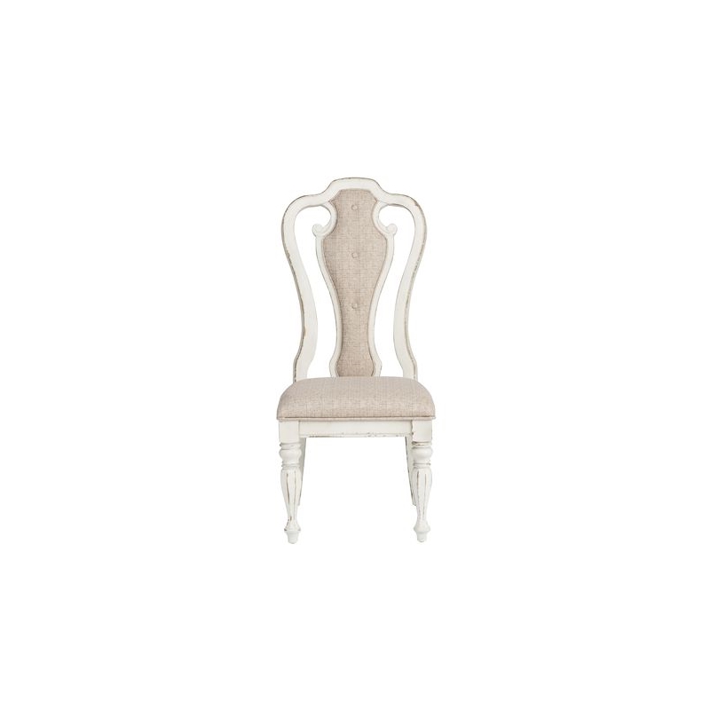Liberty Furniture Magnolia Manor Alt 7 Piece Double Pedestal Table Set - White