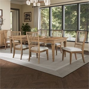Liberty Furniture Haven Hills 7 Piece Rectangular Table Set - Brown