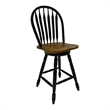 Liberty Furniture Carolina Crossing 5 Piece Gathering Table Dining Room Set with Chairs - Black Wood