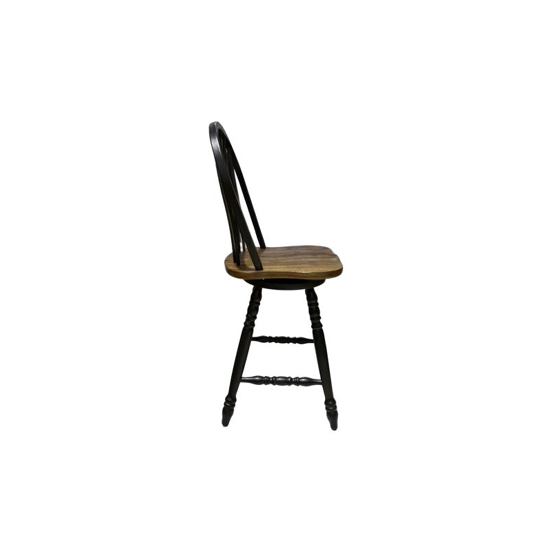 Liberty Furniture Carolina Crossing 5 Piece Gathering Table Dining Room Set with Chairs - Black Wood