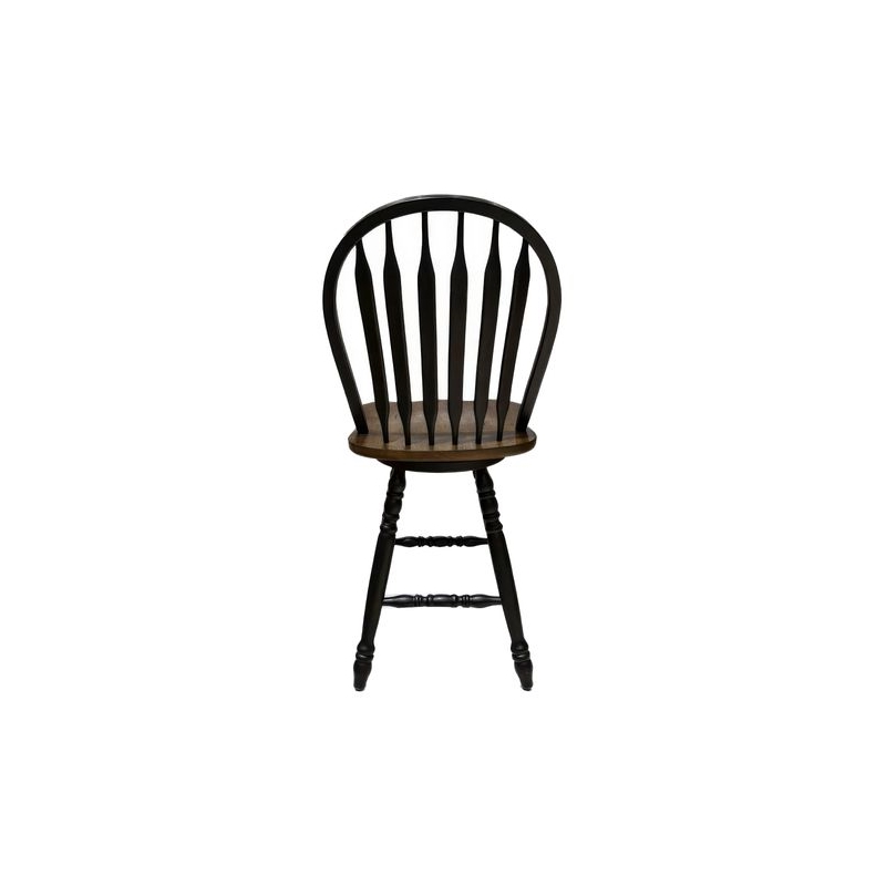 Liberty Furniture Carolina Crossing 5 Piece Gathering Table Dining Room Set with Chairs - Black Wood