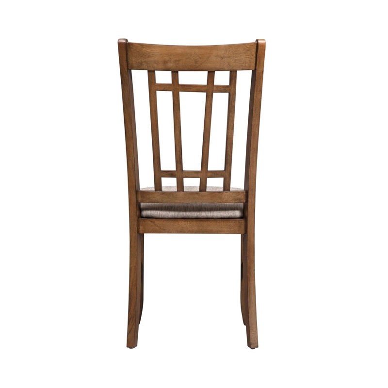 Liberty Furniture Santa Rosa 6 Piece Rectangular Table Dining Room Set with Chairs - Brown Wood