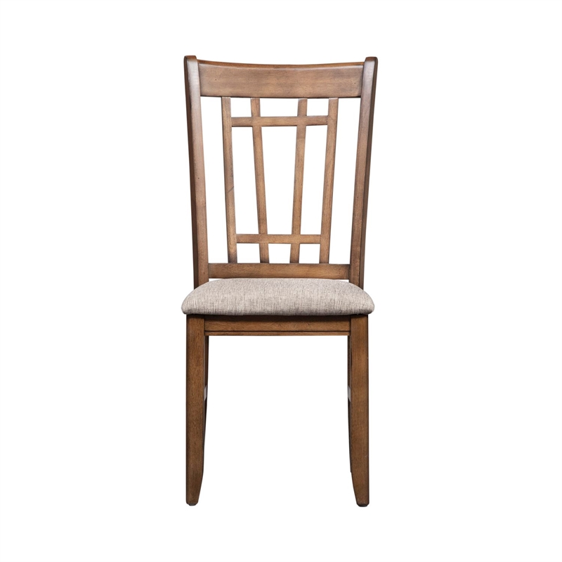 Liberty Furniture Santa Rosa 7 Piece Rectangular Table Dining Room Set with Chairs - Brown Wood