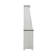 Liberty Furniture Magnolia Manor 2 Piece Bunching Cabinets Glass Door Display Set - White Oak Wood