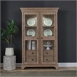 Liberty Furniture Haven Hills Display Cabinet Glass Door Display - Brown Wood