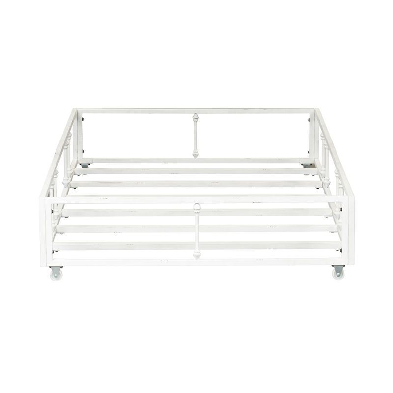 Liberty Furniture Vintage Series Youth Bedroom Twin Trundle Antique White Metal