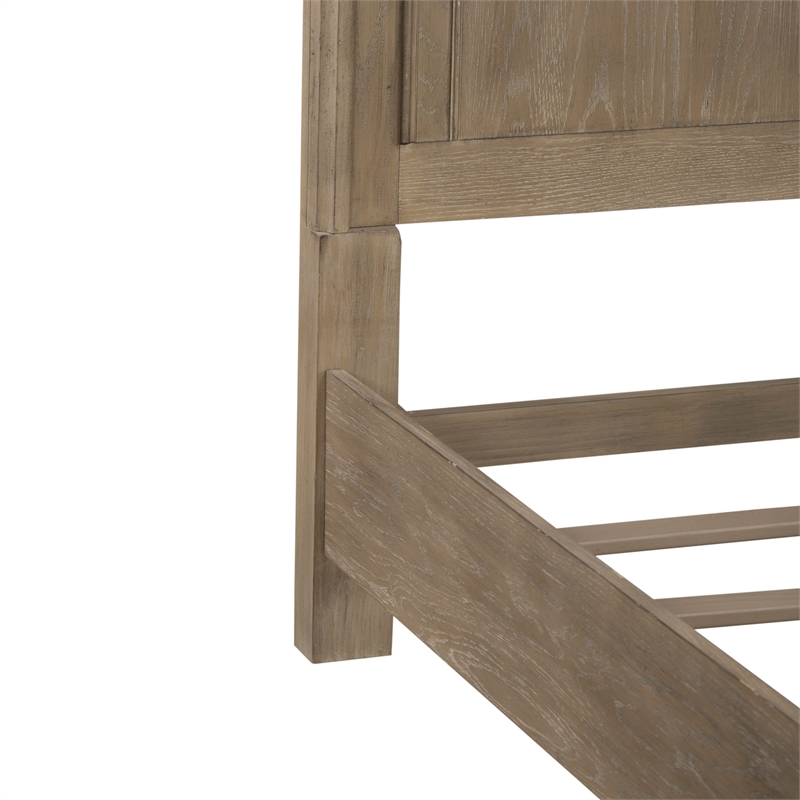Liberty Furniture Magnolia Manor California King Panel Bed Frame Brown Oak Wood