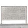 Liberty Furniture Heartland California King Tile Panel Bed Frame White Oak Wood