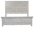 Liberty Furniture Heartland California King Tile Panel Bed Frame White Oak Wood
