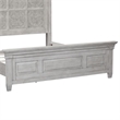 Liberty Furniture Heartland California King Tile Panel Bed Frame White Oak Wood