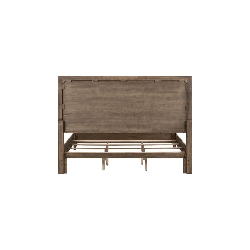 Liberty Furniture Shaker Lakes Bedroom King Panel Bed Frame - Brown Maple Wood