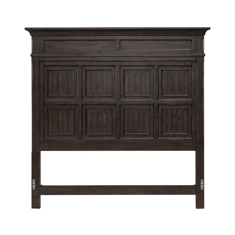 Liberty Furniture Paradise Valley Queen Panel Bed Headboard - Brown Oak Wood