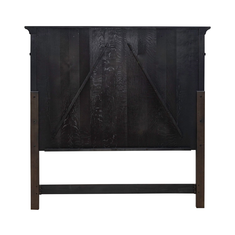 Liberty Furniture Paradise Valley Queen Panel Bed Headboard - Brown Oak Wood