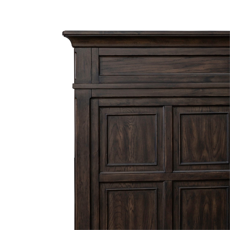 Liberty Furniture Paradise Valley Queen Panel Bed Headboard - Brown Oak Wood