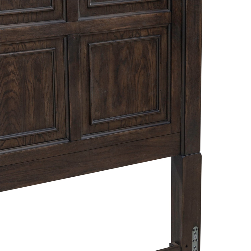 Liberty Furniture Paradise Valley Queen Panel Bed Headboard - Brown Oak Wood