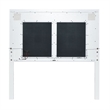 Liberty Furniture Reflections Full Upholstered Panel Headboard LED Lights White