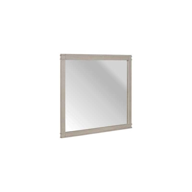 Liberty Furniture New Haven Dresser Mount Mirror for Bedroom - White Oak Frame