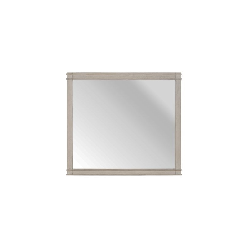 Liberty Furniture New Haven Dresser Mount Mirror for Bedroom - White Oak Frame