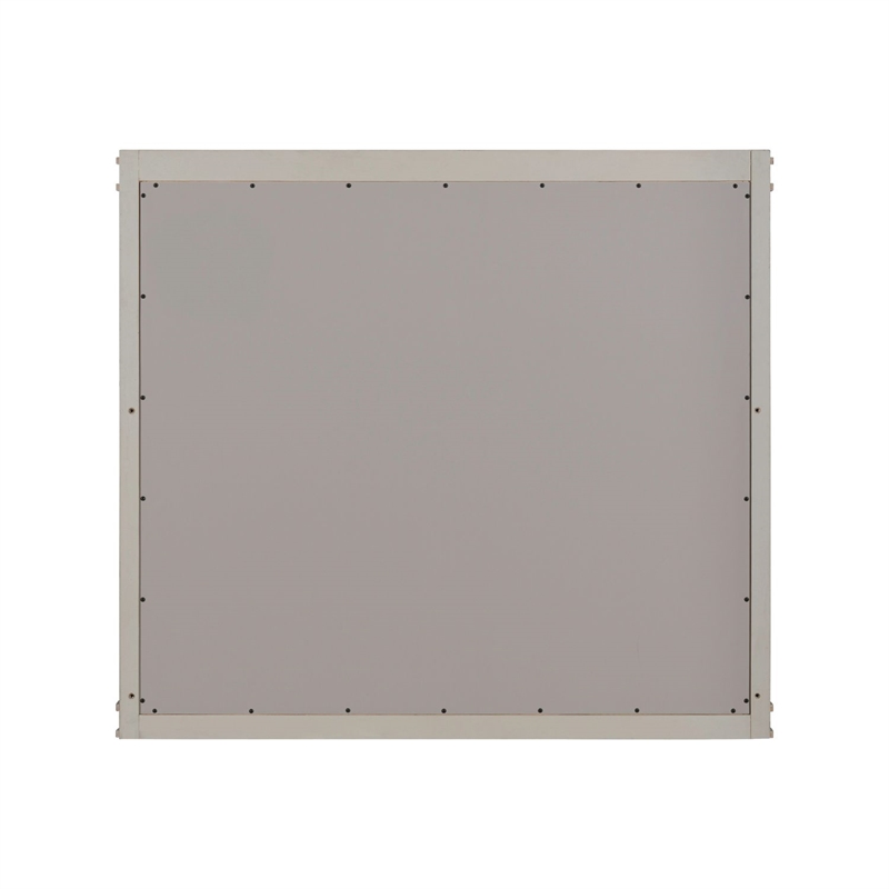 Liberty Furniture New Haven Dresser Mount Mirror for Bedroom - White Oak Frame