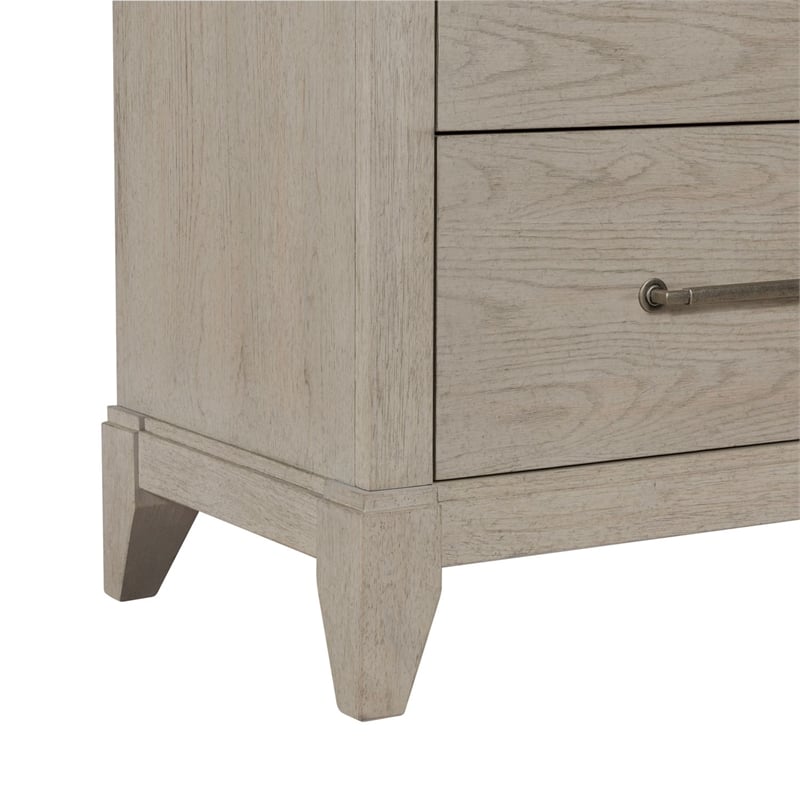 Liberty Furniture New Haven Bedroom Night Stand with Charging Station White Oak