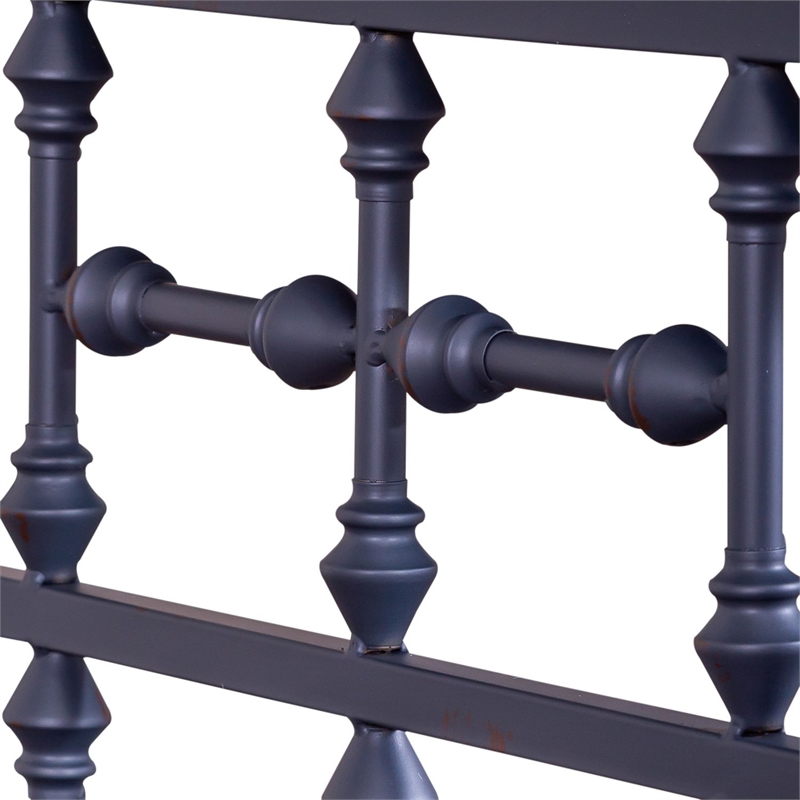 Liberty Furniture Vintage Series Bedroom Open Night Stand Table - Navy Metal