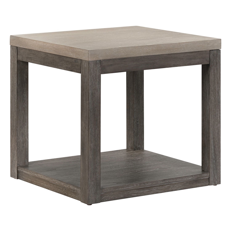 Liberty Furniture Piedmont Living Room End Table - Brown Oak Wood
