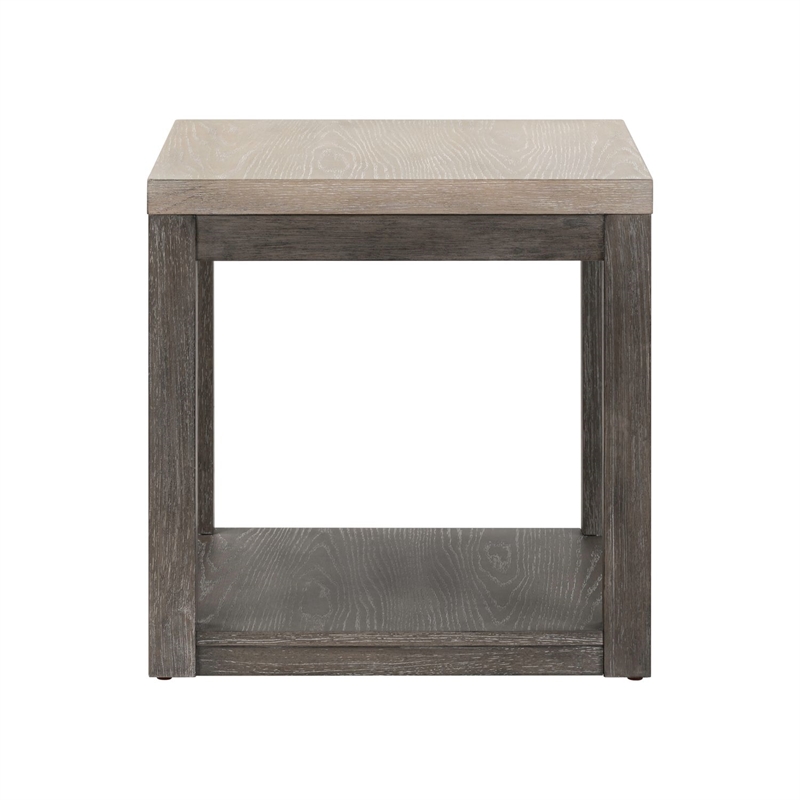 Liberty Furniture Piedmont Living Room End Table - Brown Oak Wood