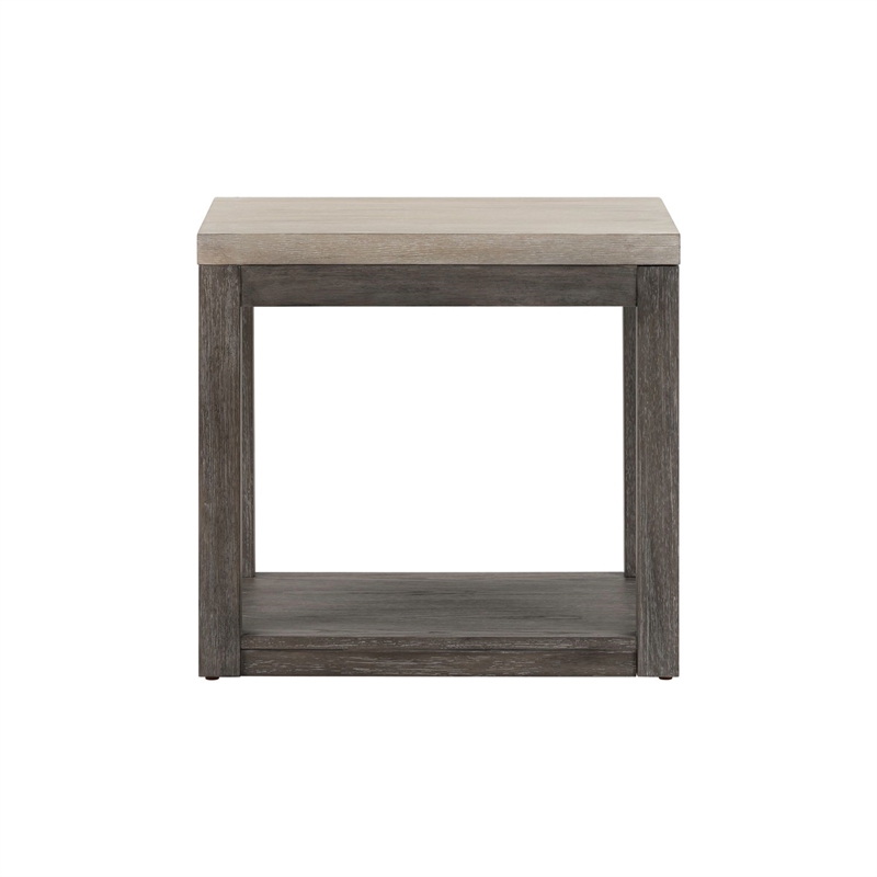 Liberty Furniture Piedmont Living Room End Table - Brown Oak Wood