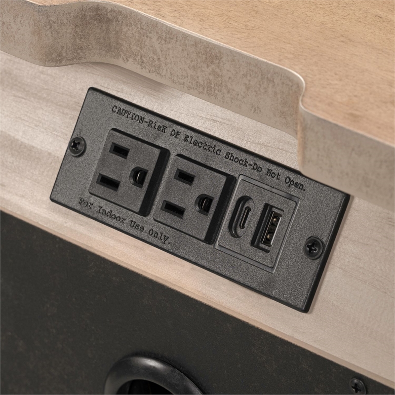 Liberty Furniture Haven Hills Bedroom Night Stand with Charging Station - Brown