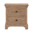 Liberty Furniture Haven Hills Bedroom Night Stand with Charging Station - Brown