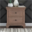 Liberty Furniture Haven Hills Bedroom Night Stand with Charging Station - Brown